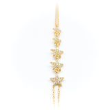Sequential Star White Stone Shahmaran Bracelet