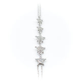 Sequential Star White Stone Shahmaran Bracelet