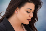 Sun Model Silver Earrings - Silver