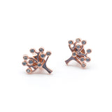 Sun Model Silver Earrings