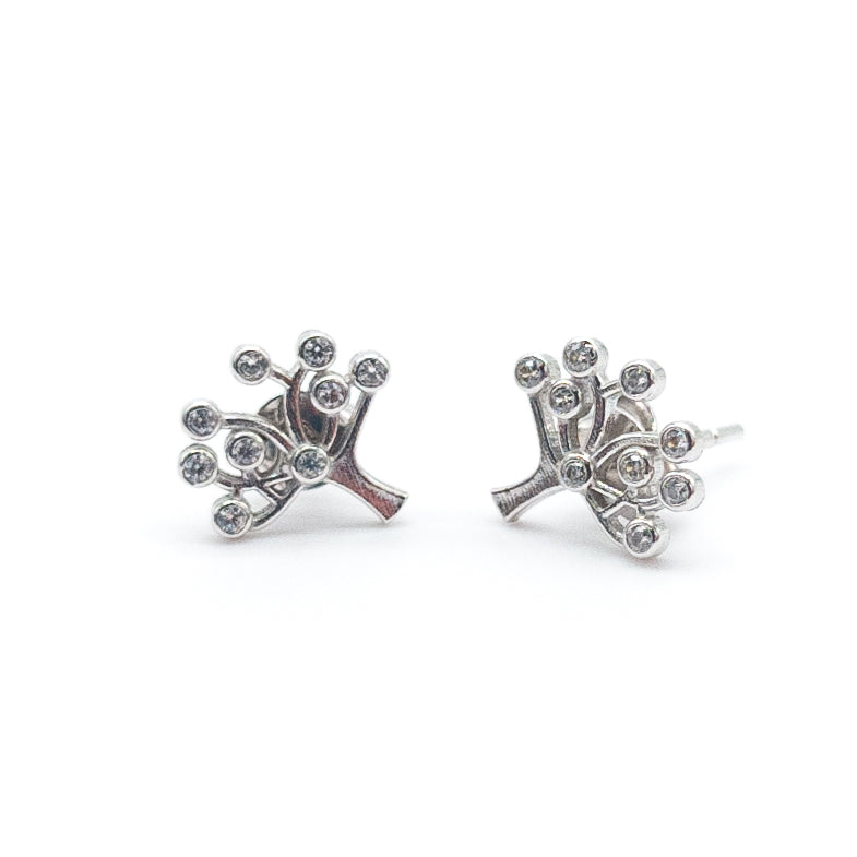 Sun Model Silver Earrings - Silver
