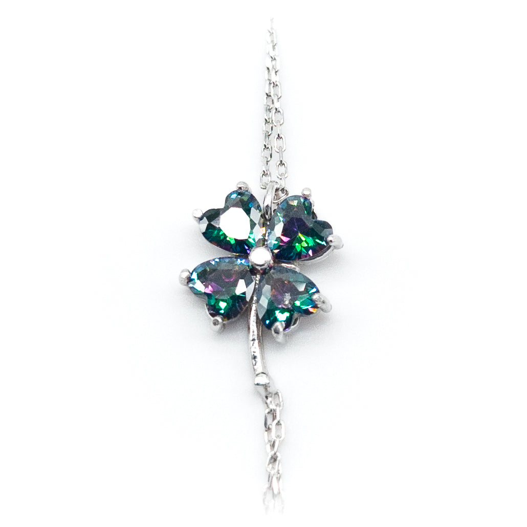 Clover Model Mystic Topaz Shahmaran Bracelet