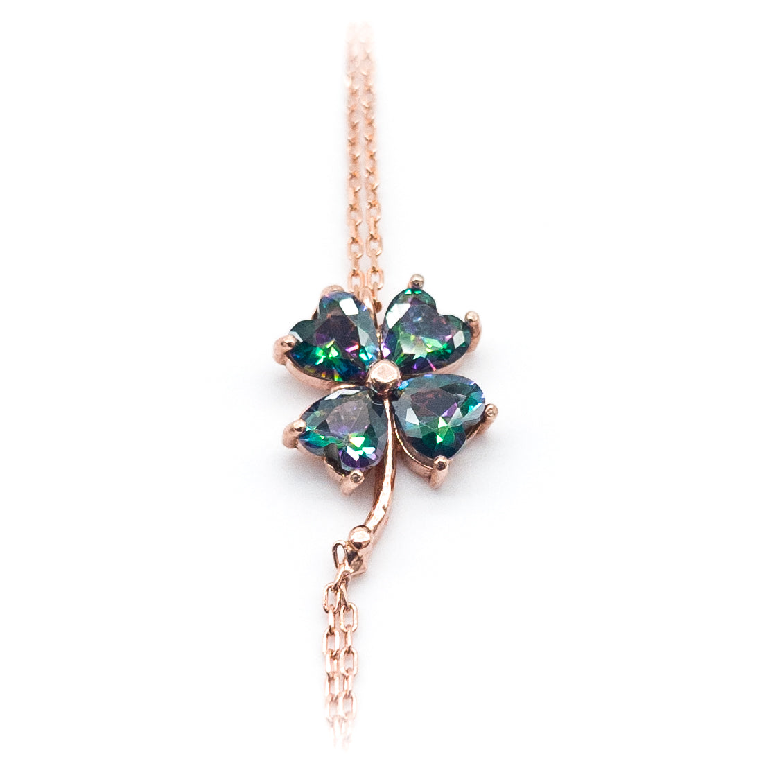 Clover Model Mystic Topaz Shahmaran Bracelet