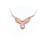 Solitaire Michael Angel Wing Necklace