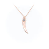 Ivory Blue Stone Silver Necklace