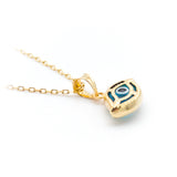 Eye Beaded Blue Necklace