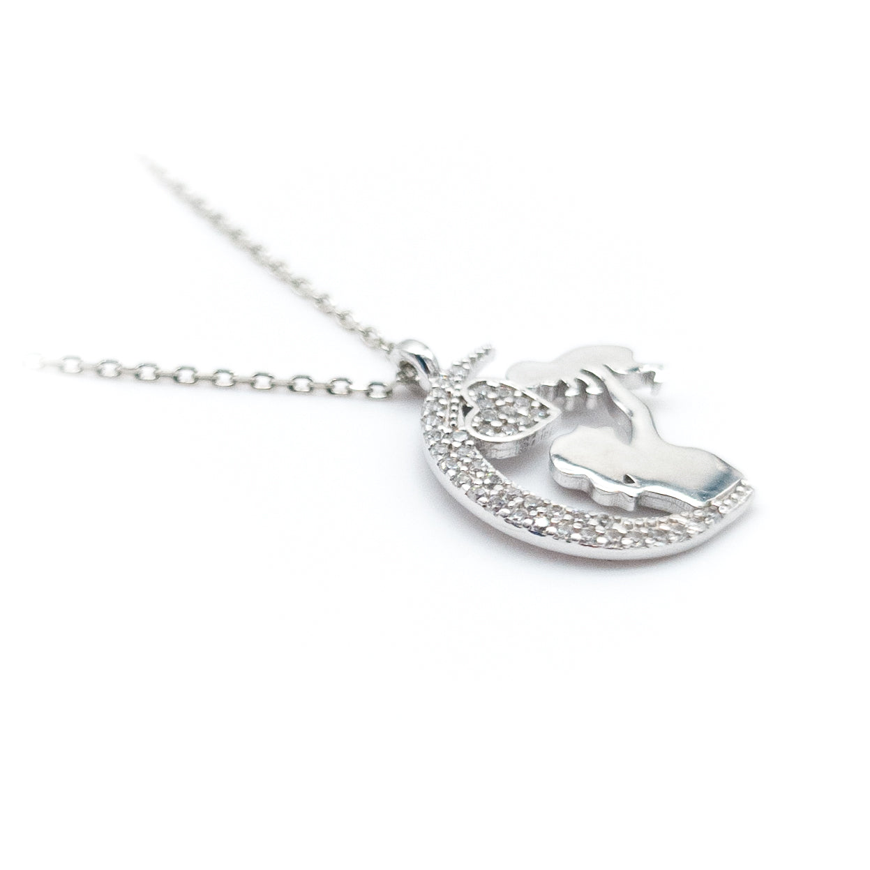 Mother & Baby Heart Necklace