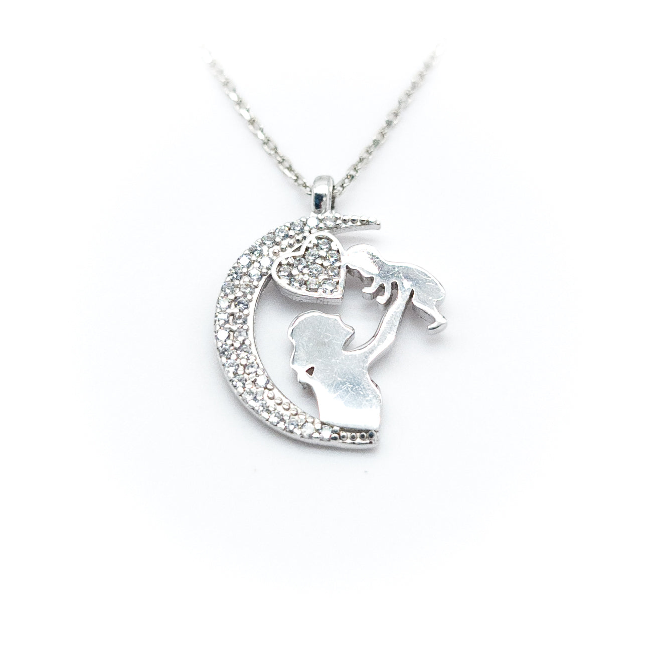 Mother & Baby Heart Necklace