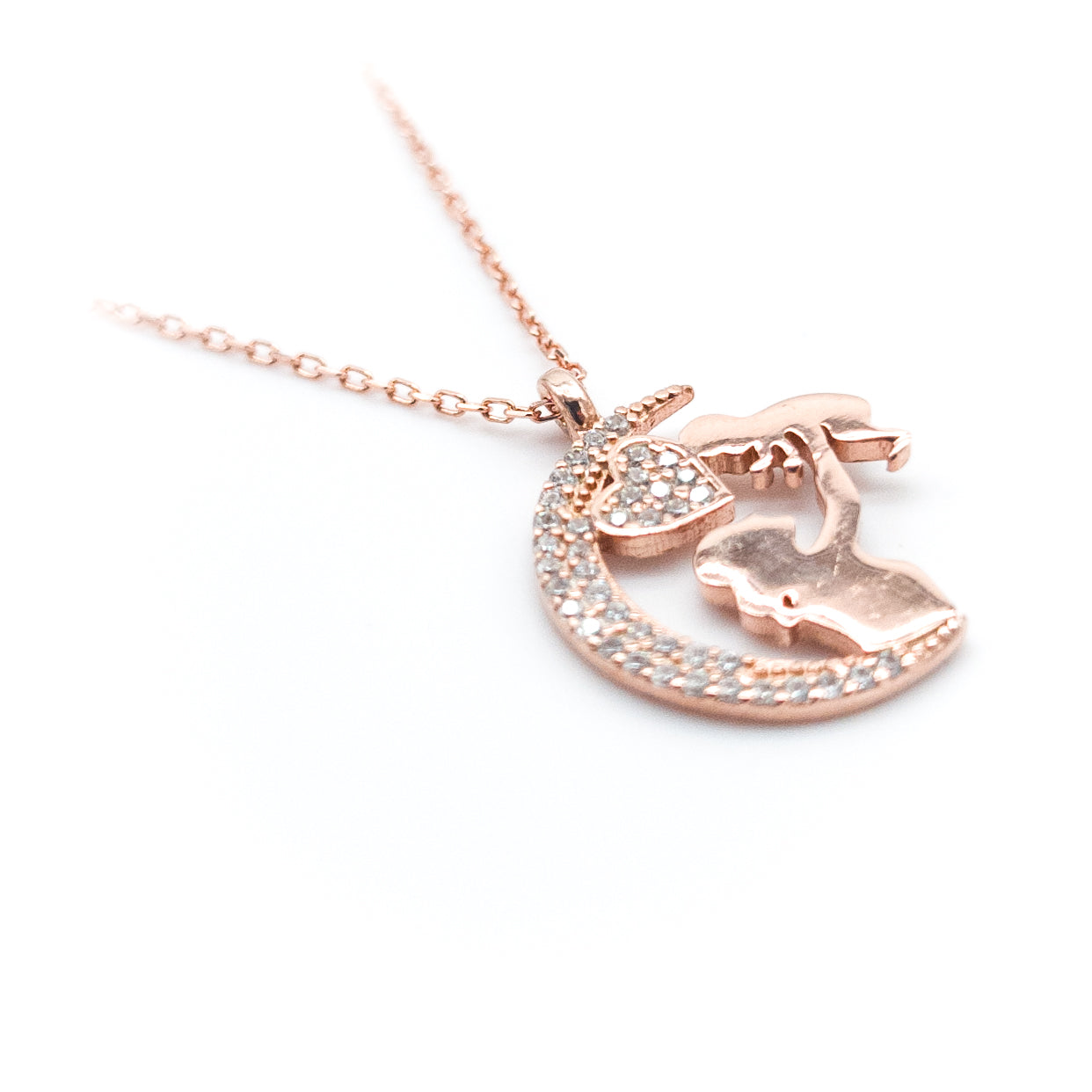 Mother & Baby Heart Necklace