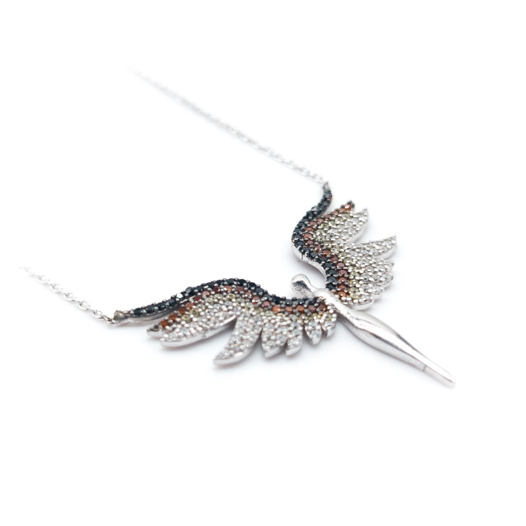 Brown Michael Angel Necklace
