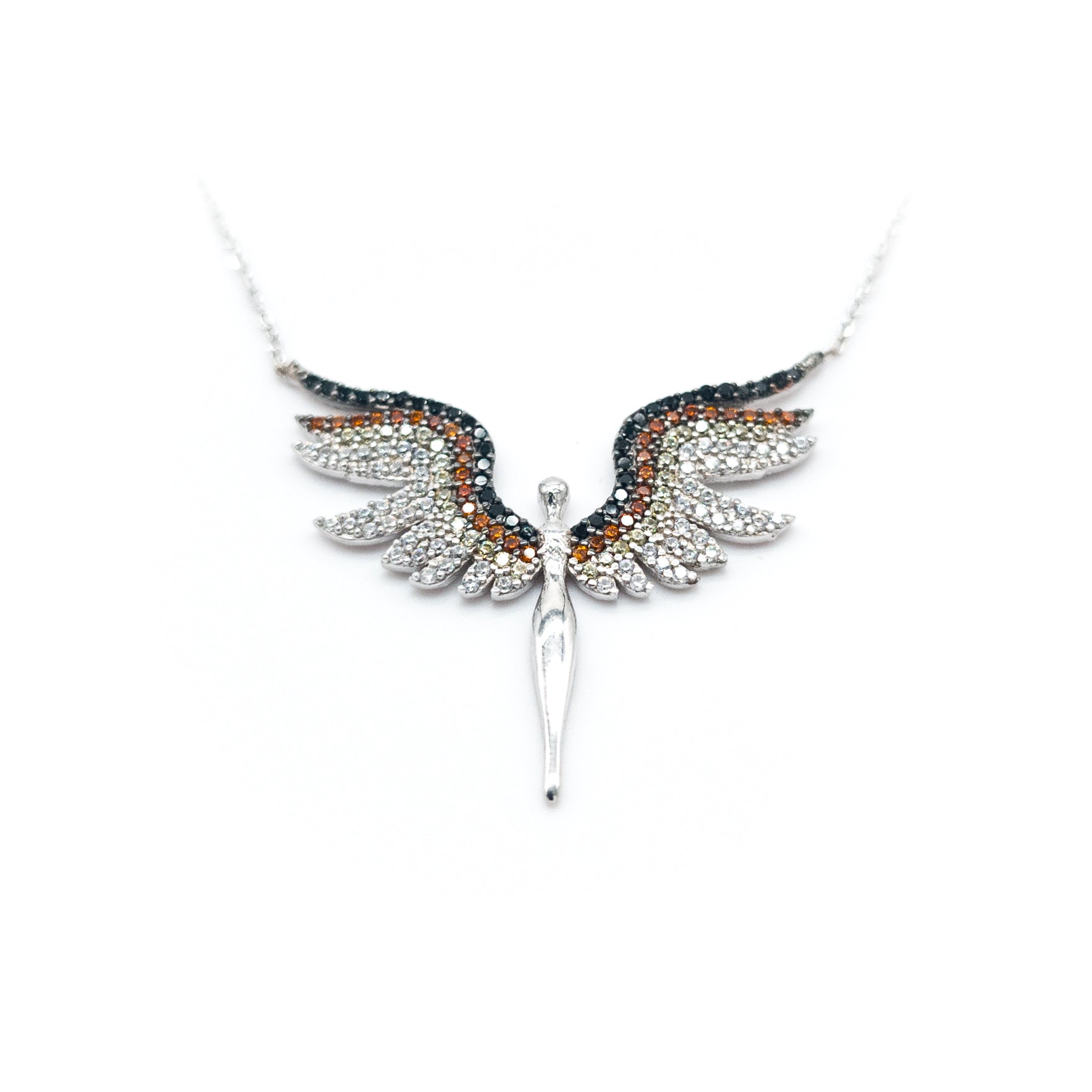 Brown Michael Angel Necklace