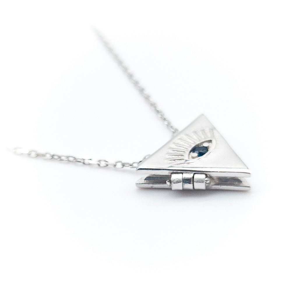 Eye Protecton Openable Amulet Necklace