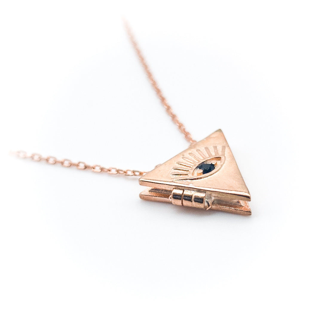 Eye Protecton Openable Amulet Necklace