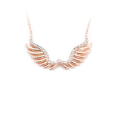 Angel Wing White Stone Necklace