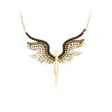 Brown Michael Angel Necklace