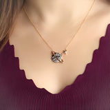 Colored Stone Planet Necklace